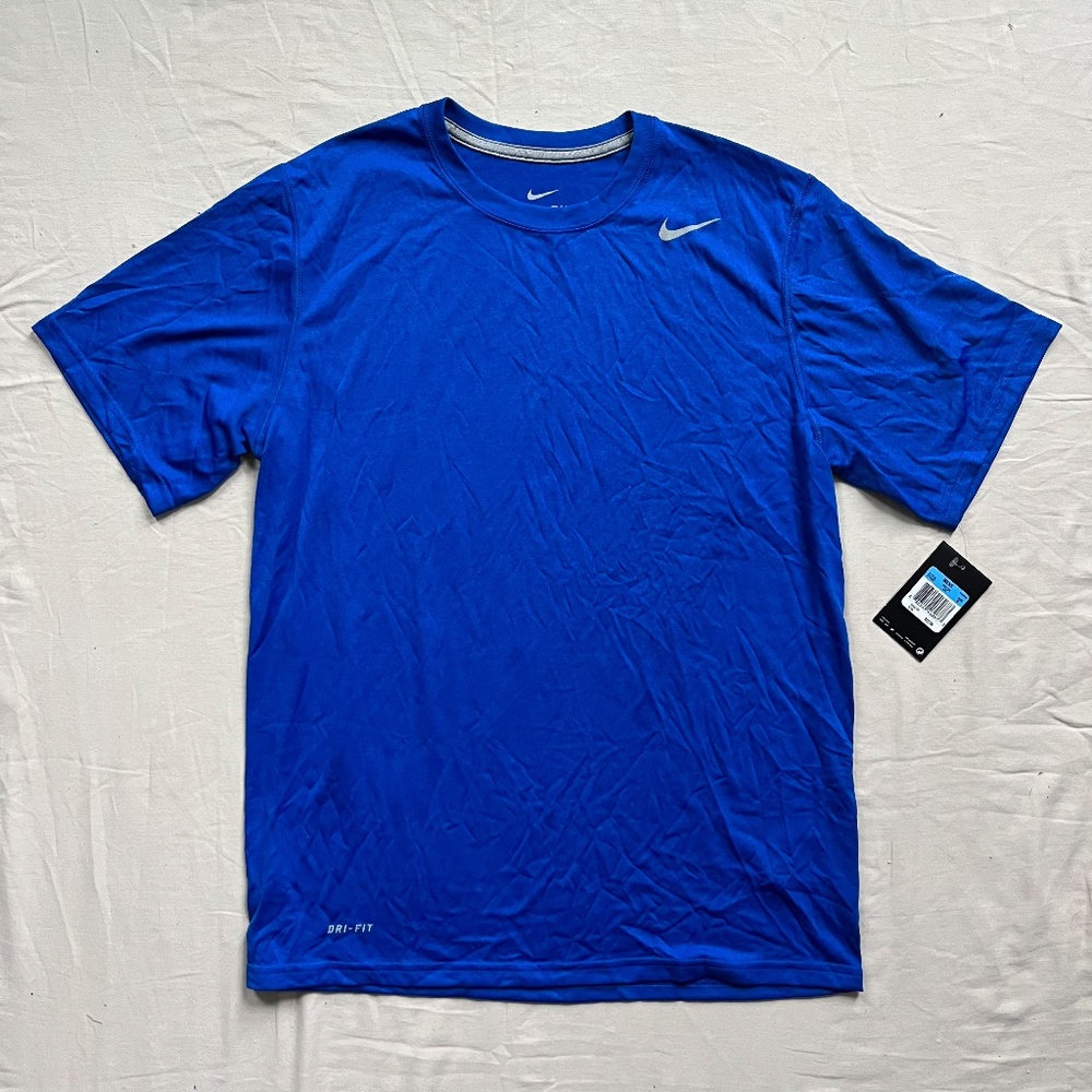 Nike Dri-Fit Short Sleeve Crew Neck Training T-Shirt | Blue | Men's Medium | NWT